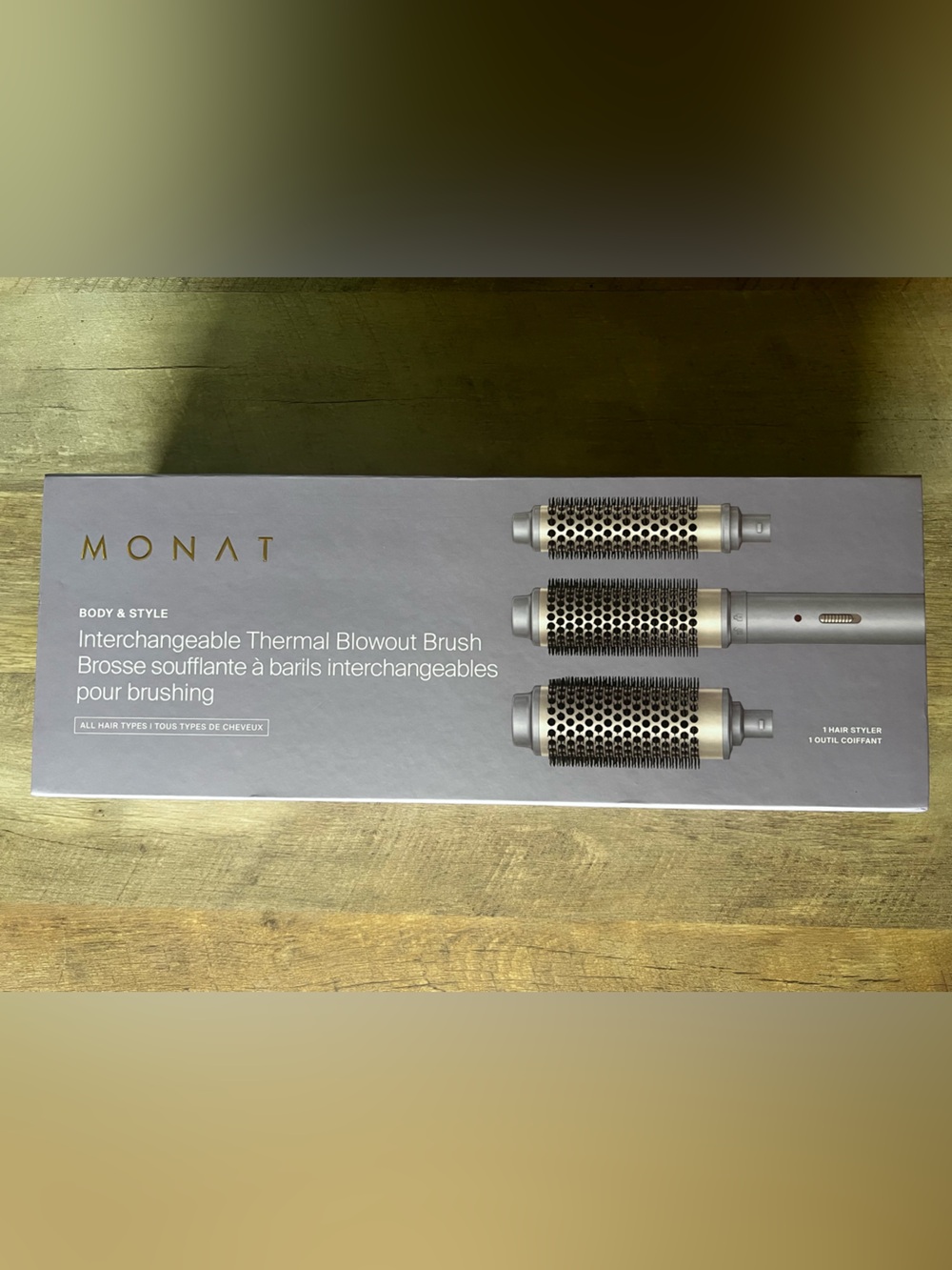 MONAT Interchangeable Thermal Blowout Brush - Purple & Bronze